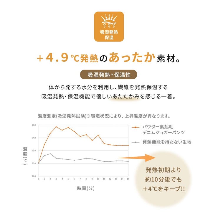 n'OrLABELパウダー裏起毛デニムジョガーパンツ  | osharewalker | 詳細画像4 