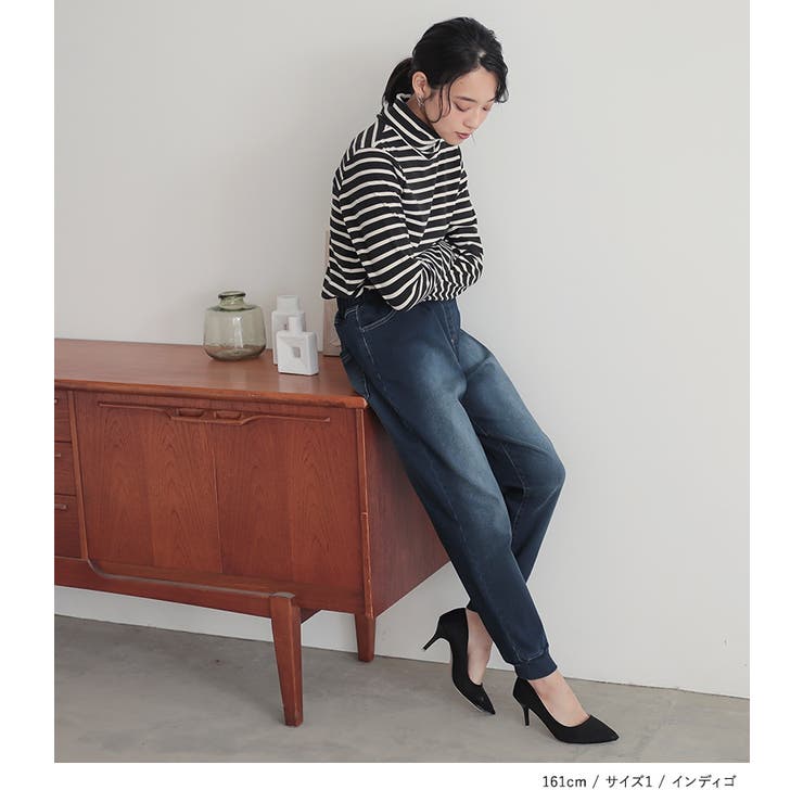 n'OrLABELパウダー裏起毛デニムジョガーパンツ  | osharewalker | 詳細画像8 