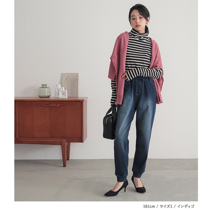 n'OrLABELパウダー裏起毛デニムジョガーパンツ  | osharewalker | 詳細画像9 