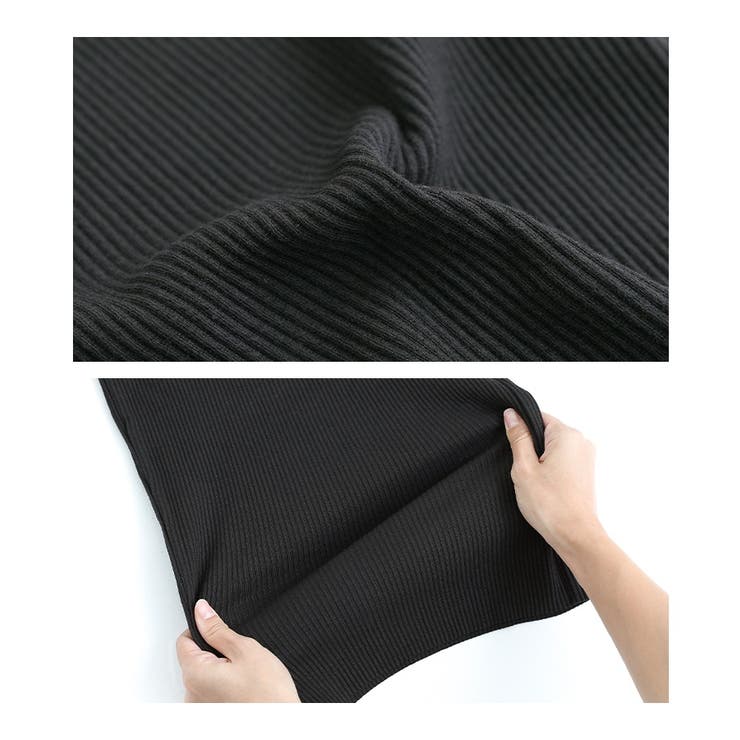 n'OrLABELセルフカットリブワイドパンツ | osharewalker | 詳細画像17 