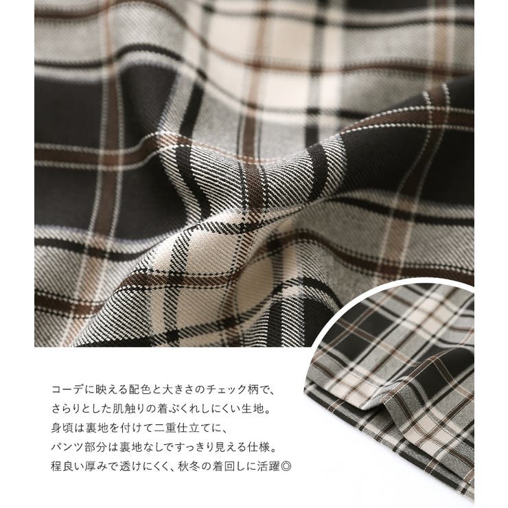 n'OrLABELチェック柄サロペット | osharewalker | 詳細画像4 