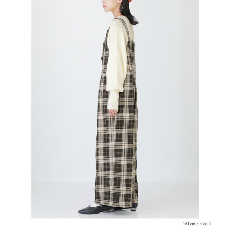 n'OrLABELチェック柄サロペット | osharewalker | 詳細画像9 