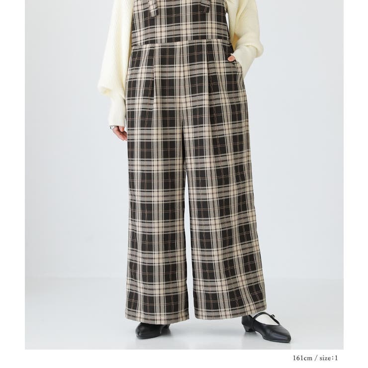 n'OrLABELチェック柄サロペット | osharewalker | 詳細画像10 