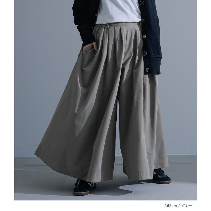 優待価格[IKITSUKE]ギャザーワイドパンツ | KOBUNSHA SELECT
