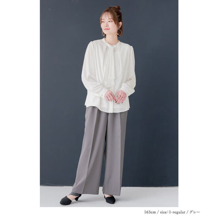 n'OrLABELストレートワイドツイルパンツ  | osharewalker | 詳細画像10 