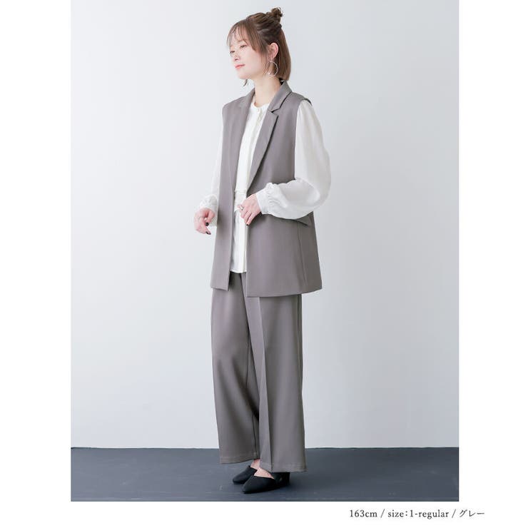 n'OrLABELストレートワイドツイルパンツ  | osharewalker | 詳細画像16 