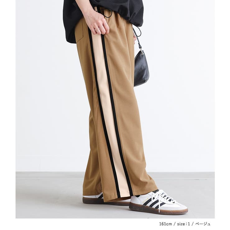 n'OrLABELカットジョーゼットサイドラインパンツ | osharewalker | 詳細画像5 