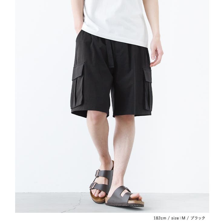 n'OrLABELハレアメ撥水ナイロンハーフカーゴパンツ | osharewalker【MEN】 | 詳細画像7 