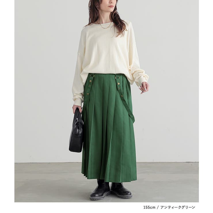 n'OrLABELサス付きプリーツスカート  | osharewalker | 詳細画像9 