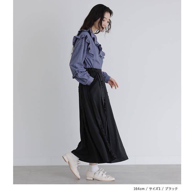 somari imagination縦フリルタックプリーツスカート | osharewalker | 詳細画像11 