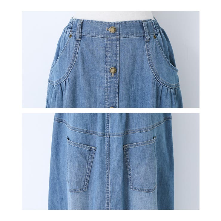 somari imaginationひんやり冷感デニムコクーンスカート  | osharewalker | 詳細画像17 