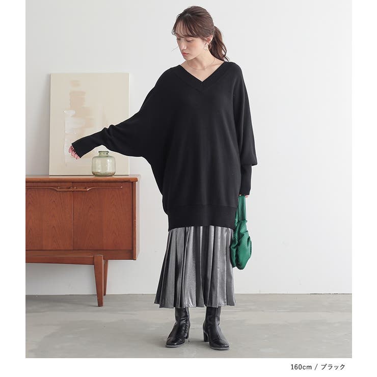 n'OrLABELドルマンVネックニット  | osharewalker | 詳細画像8 