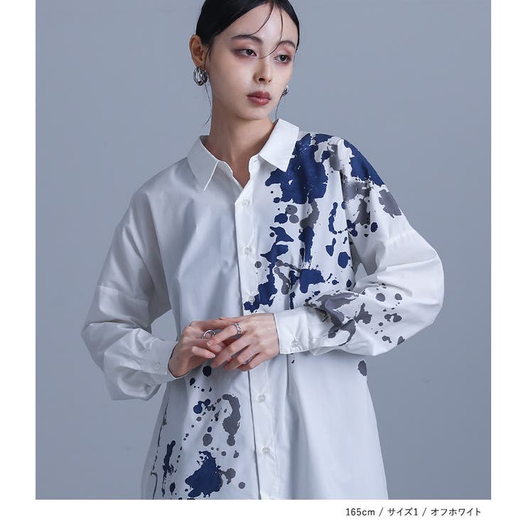 kOhAKUスプラッシュペイントシャツ | osharewalker | 詳細画像8 