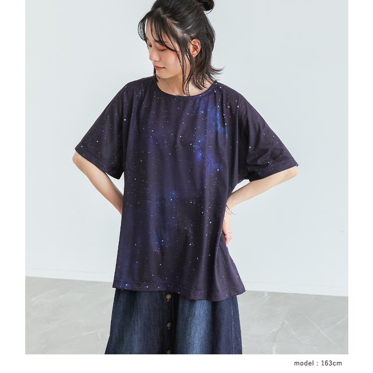 n'OrLABELコスモ柄プリントTシャツ | osharewalker | 詳細画像7 