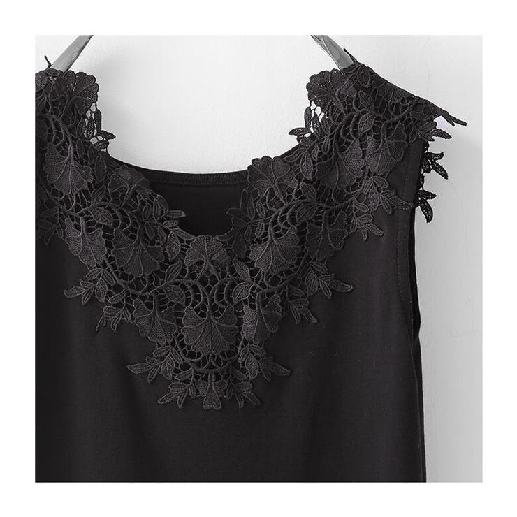 n'OrLABEL幅広レースコットンタンク | osharewalker | 詳細画像13 