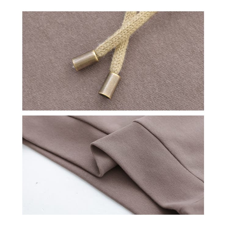 n'OrLABELニットドッキング裏起毛パーカー | osharewalker | 詳細画像16 