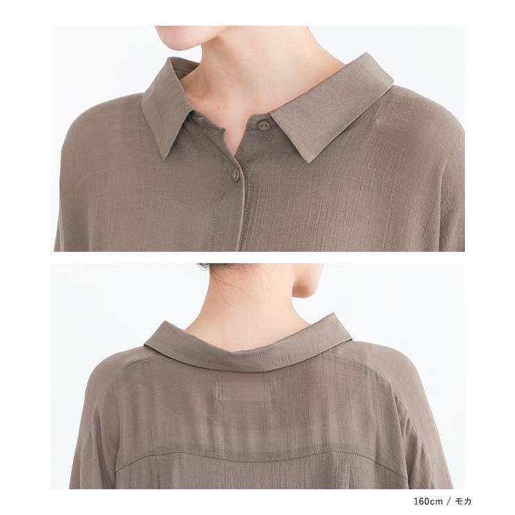 n'OrLABELゆるひら涼スラブロングシャツ | osharewalker | 詳細画像16 