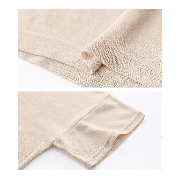 n'OrLABEL変形デザイン半袖風合いスラブニットソー | osharewalker | 詳細画像19 