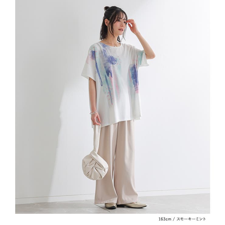 n'OrLABEL水彩プリントTシャツ  | osharewalker | 詳細画像8 