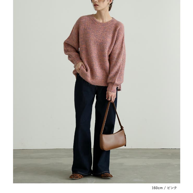 n'OrLABELミックスカラーパフスリーブニット  | osharewalker | 詳細画像15 