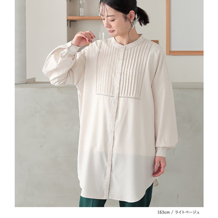 n'OrLABELピンタックはしごレースブラウス | osharewalker | 詳細画像12 