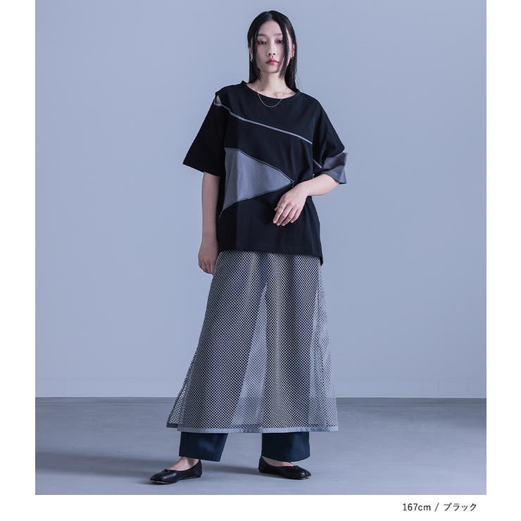 美品【TOKUKO 1er VOL】アシンメトリー オーバーサイズデザインシャツ Tokuko 1er Vol Premier Vol Japan Top T-shirt Cotton size