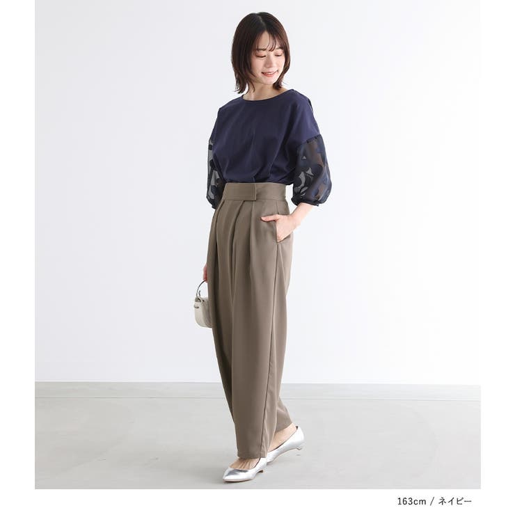 n'OrLABELドット柄シアー袖カットソー | osharewalker | 詳細画像16 