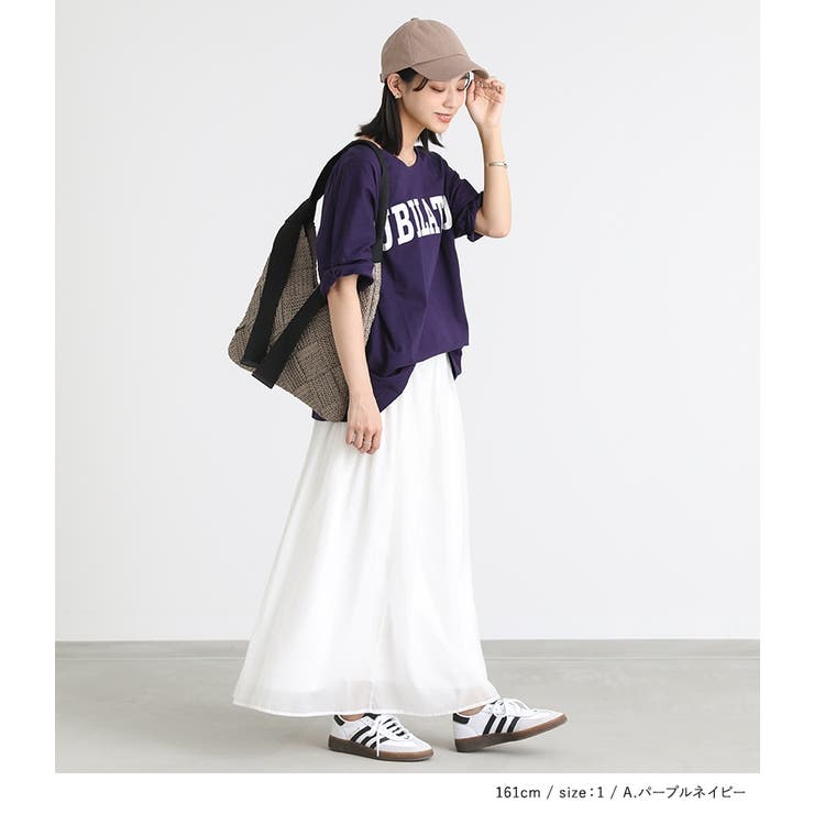 n'OrLABEL汗ジミ防止ゆるっとロゴTシャツ | osharewalker | 詳細画像8 