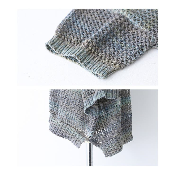 n'OrLABELミックスヤーンメッシュサマーニット  | osharewalker | 詳細画像18 