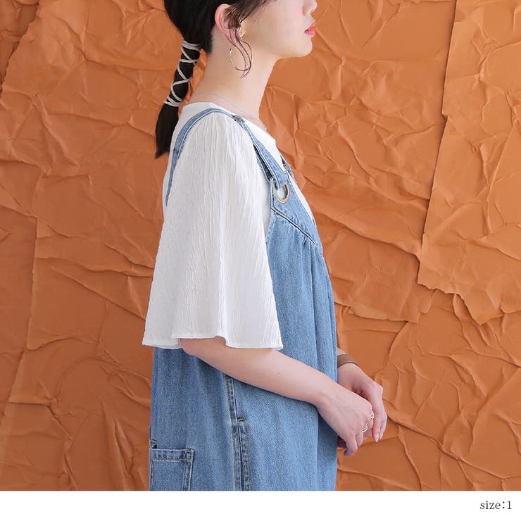 n'OrLABEL異素材フレアスリーブカットソー | osharewalker | 詳細画像12 