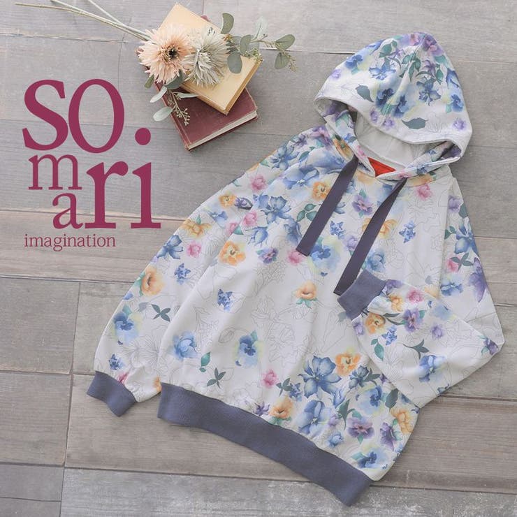 somari imaginationフラワープリントパーカー[品番:MITW0016511 somari imaginationフラワープリントパーカー[品番:MITW0016511