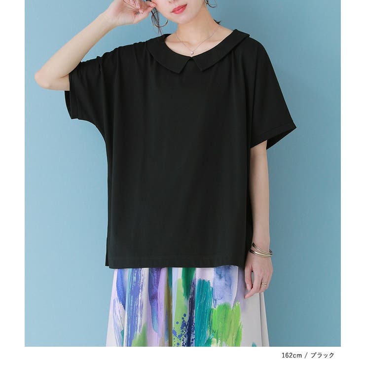 n'OrLABEL接触冷感襟付きドルマンTシャツ | osharewalker | 詳細画像6 