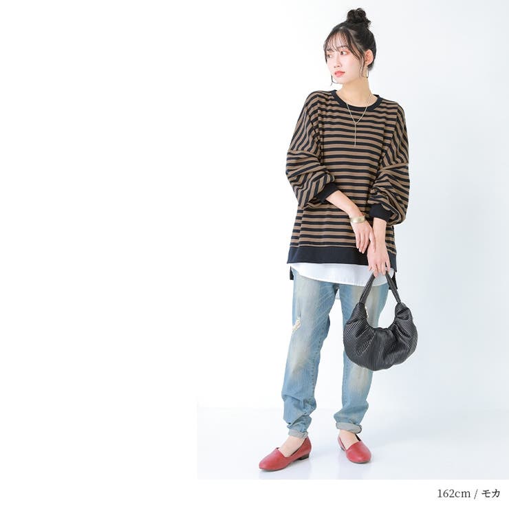 n'OrLABEL裏毛ボーダースウェット  | osharewalker | 詳細画像8 