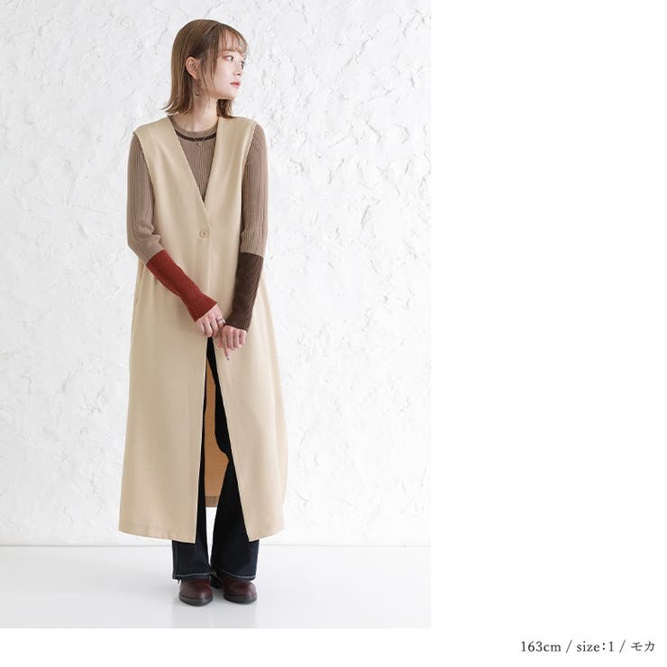 n'OrLABEL配色リブ編みデザインニット | osharewalker | 詳細画像11 