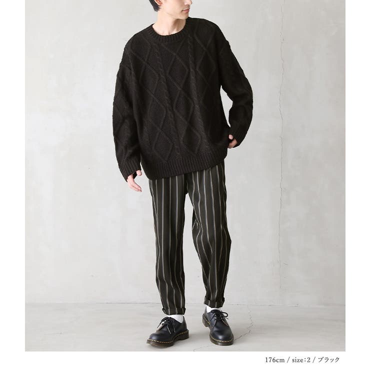 n'OrLABELケーブルデザインニット  | osharewalker【MEN】 | 詳細画像9 