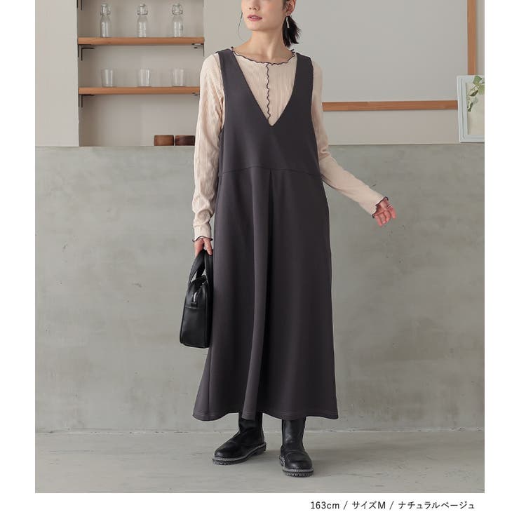 n'OrLABEL裏起毛配色メローリブクルーネックカットソー | osharewalker | 詳細画像15 