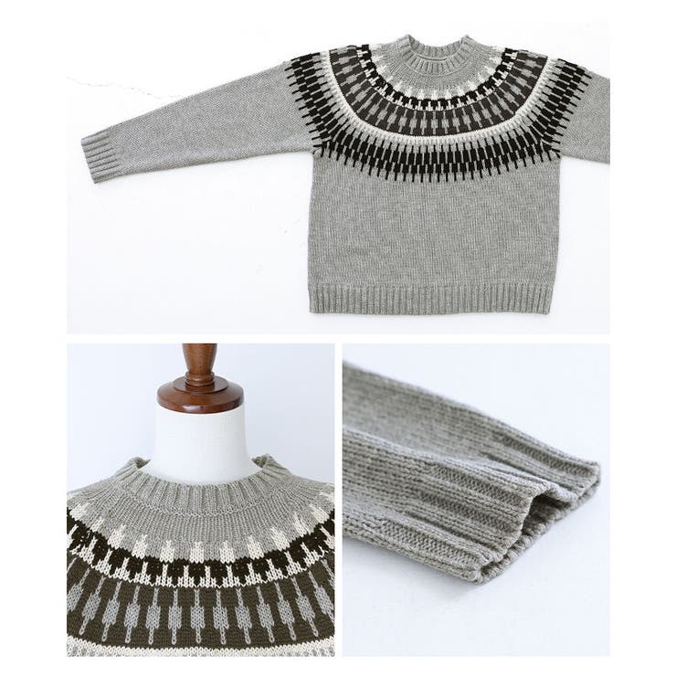 n'OrLABELノルディック柄ニット  | osharewalker【MEN】 | 詳細画像12 