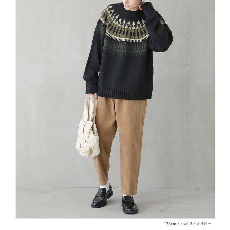 n'OrLABELノルディック柄ニット  | osharewalker【MEN】 | 詳細画像14 