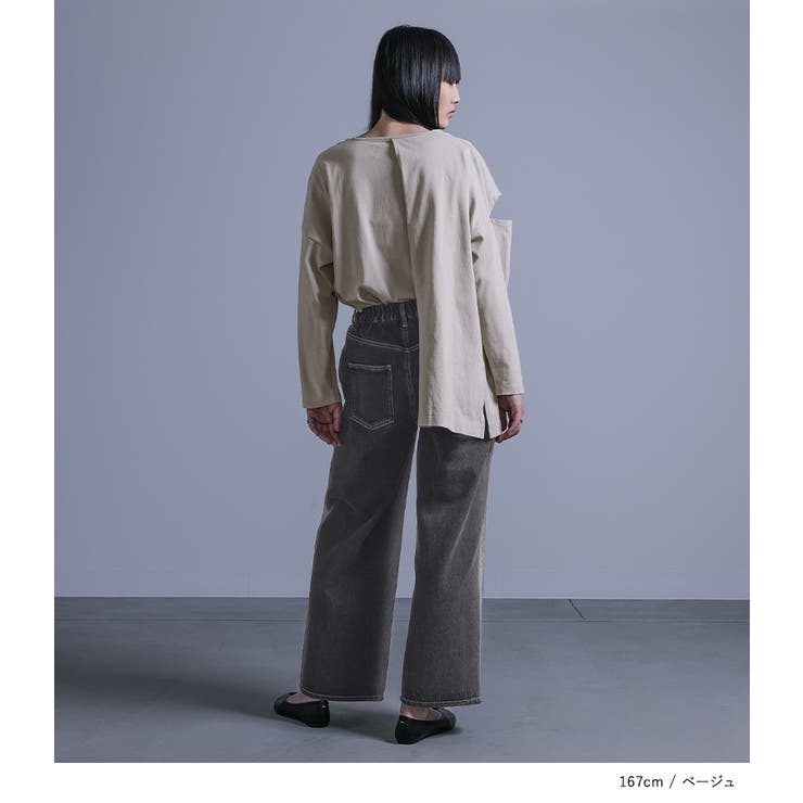 kOhAKUアシメカッティングロンT | osharewalker | 詳細画像8 