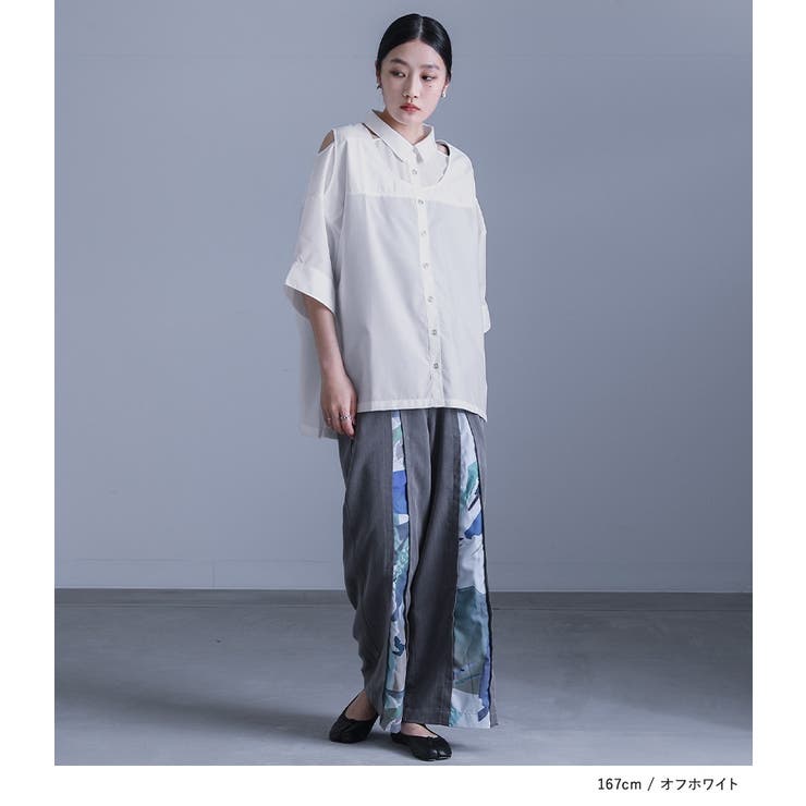 kOhAKUカッティングデザインシャツ | osharewalker | 詳細画像2 