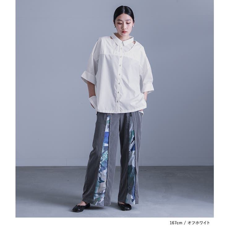 kOhAKUカッティングデザインシャツ | osharewalker | 詳細画像8 