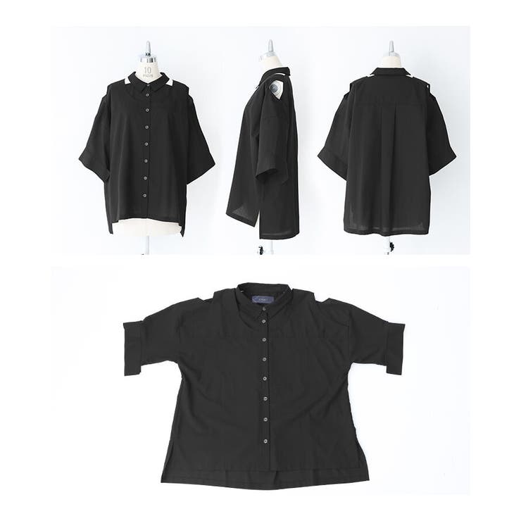 kOhAKUカッティングデザインシャツ | osharewalker | 詳細画像15 