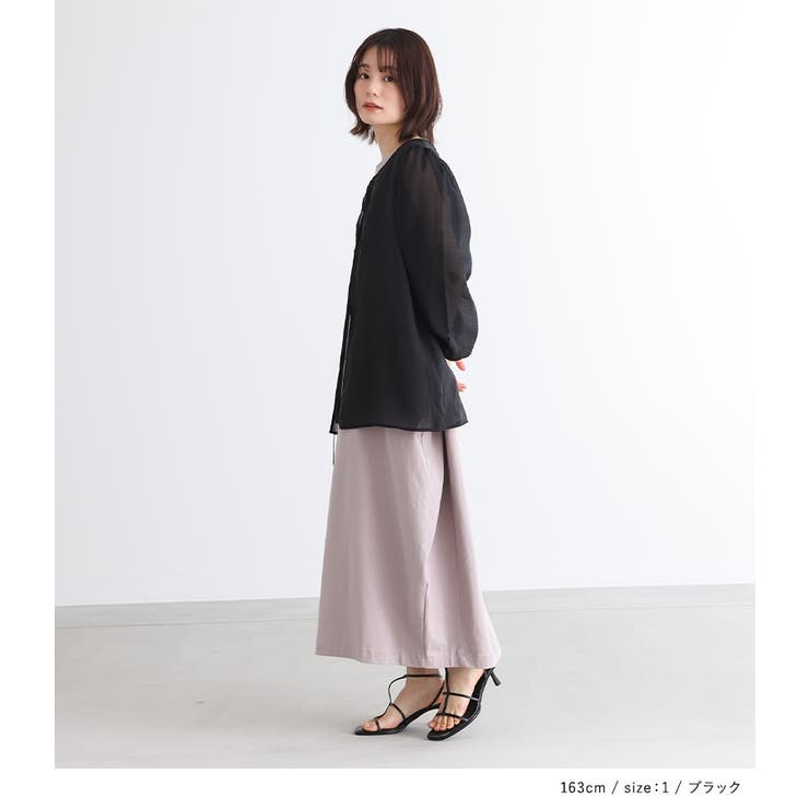 n'OrLABEL前後2wayリボン付きシアーブラウス | osharewalker | 詳細画像13 