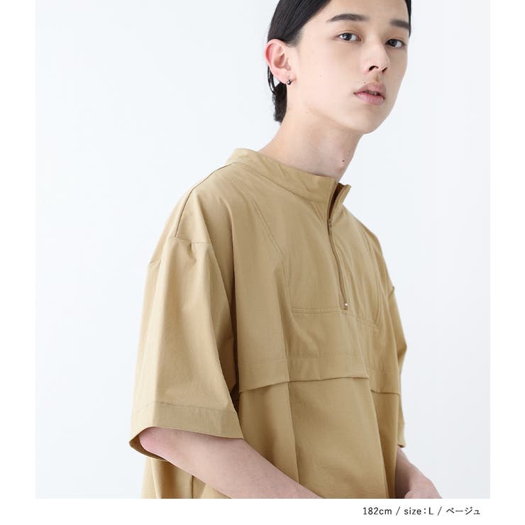 n'OrLABELハレアメ撥水ハーフジップアップトップス | osharewalker【MEN】 | 詳細画像12 