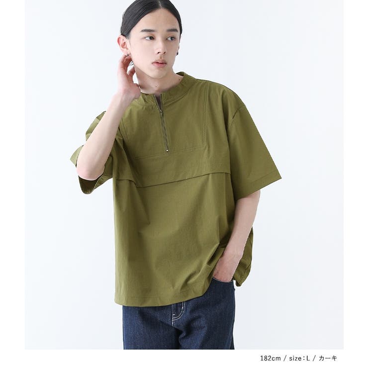 n'OrLABELハレアメ撥水ハーフジップアップトップス | osharewalker【MEN】 | 詳細画像13 