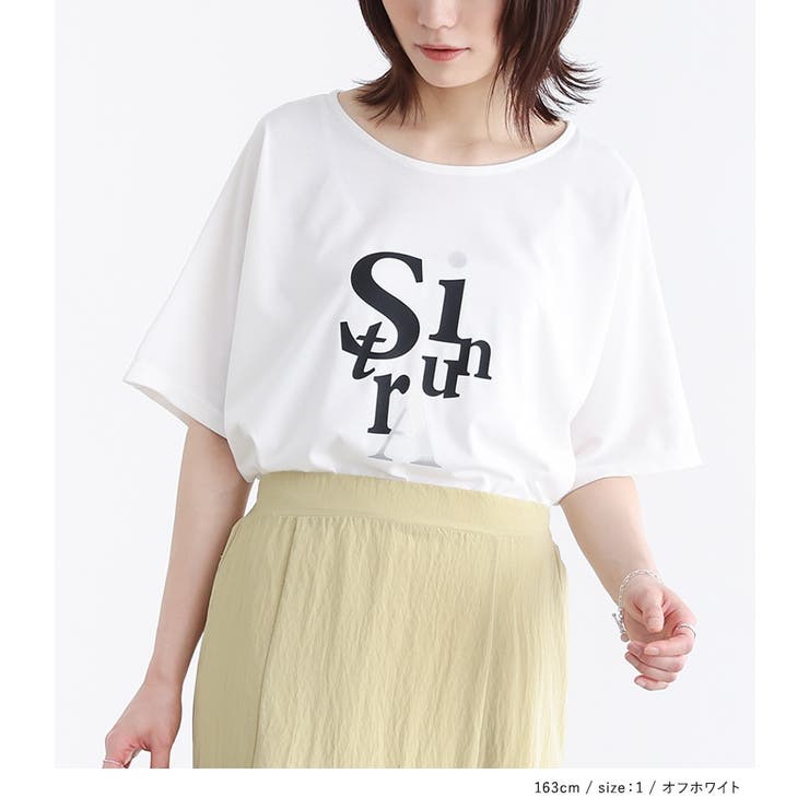n'OrLABELグラフィック箔プリントロゴTシャツ[品番：MITW0017348