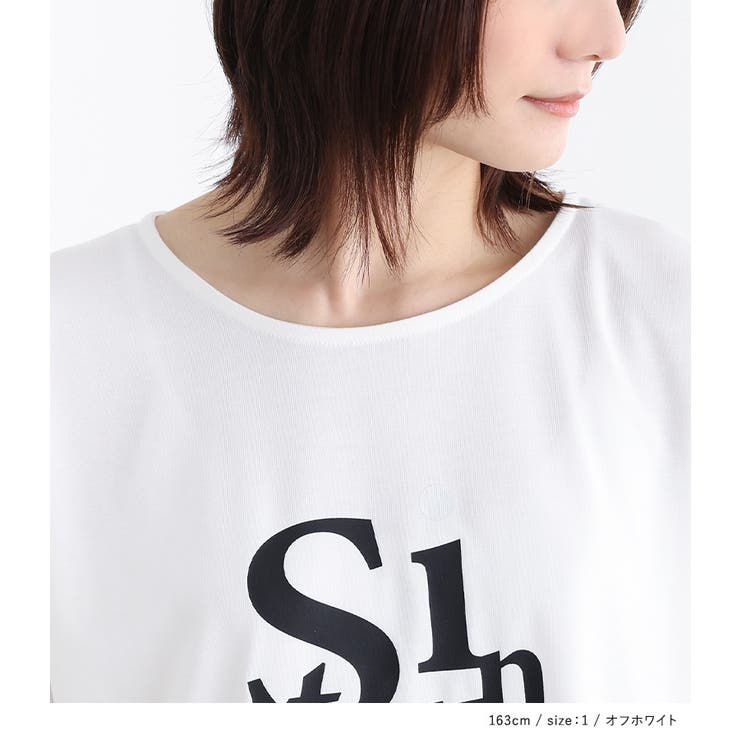 n'OrLABELグラフィック箔プリントロゴTシャツ[品番：MITW0017348