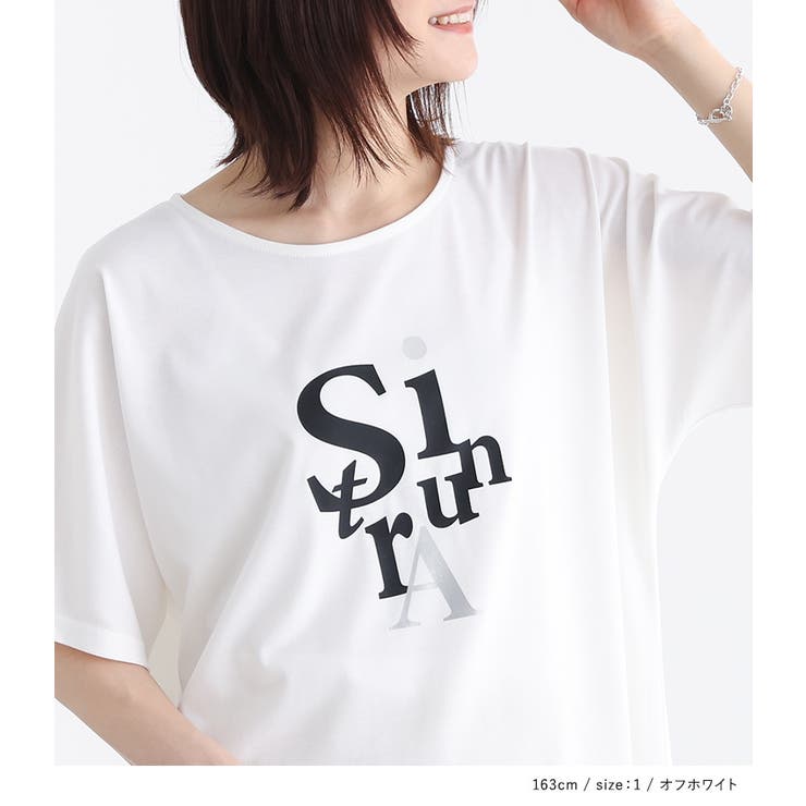 n'OrLABELグラフィック箔プリントロゴTシャツ[品番：MITW0017348