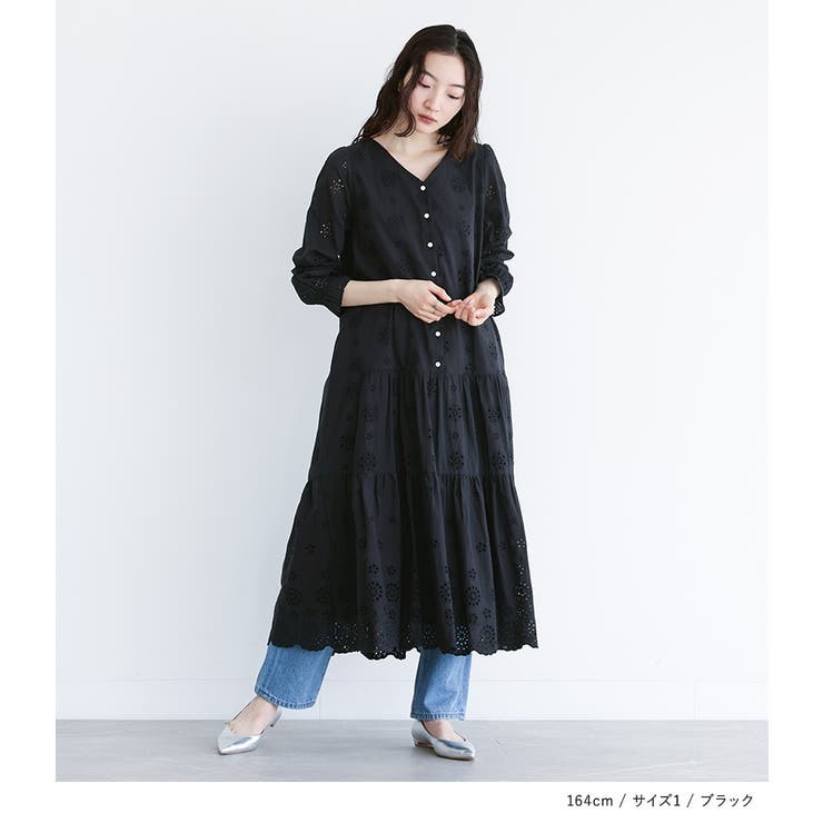 somari imaginationコットンレースティアードワンピース  | osharewalker | 詳細画像2 