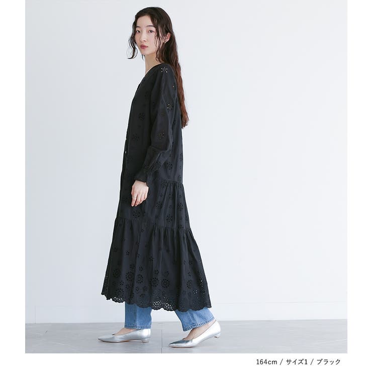 somari imaginationコットンレースティアードワンピース [品番
